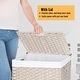 preview thumbnail 10 of 78, Laundry Hamper with Lid Rattan Basket with Removable Bags and Wheels