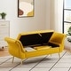preview thumbnail 22 of 65, Armed Ottoman Bench PU Leather Bench Button Tufted Sofa Stool Bench Footrest Stoolfor Entryway, Living Room and Window