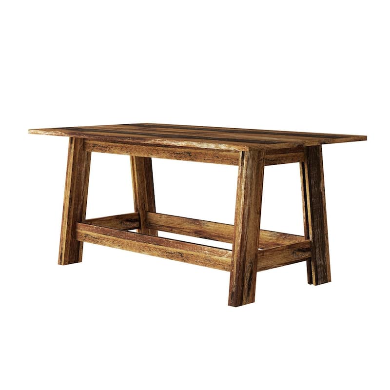 CraftPorch Rustic 2-Pieces End Tables with Coffee Table