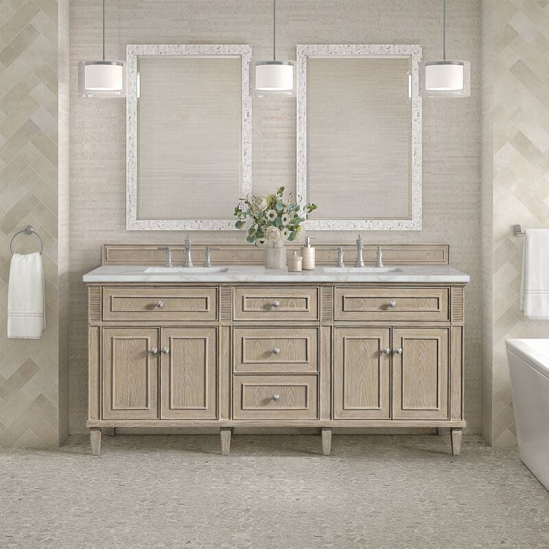 James Martin Vanities 424-V72-FVSL Lorelai 72" Free Standing Double