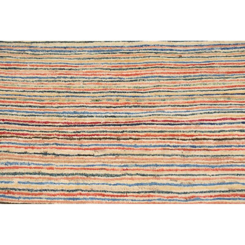 Modern Gabbeh Kashkoli Wool Area Rug Hand-knotted Home Decor Carpet - 2'6" x 3'9"