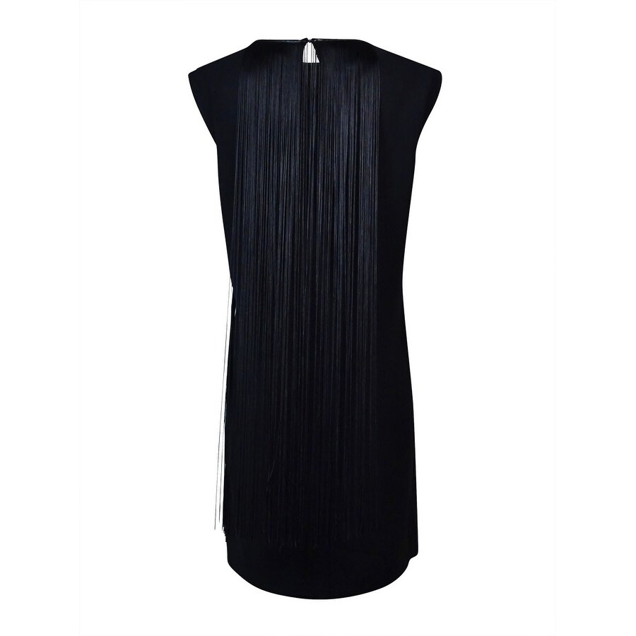 fringe trim dress