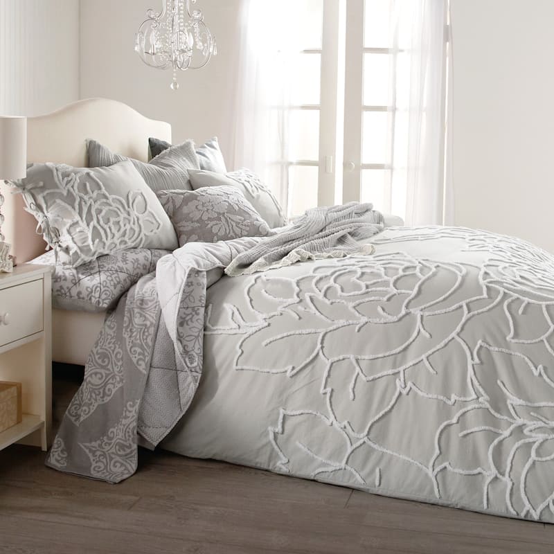 Peri Home Chenille Rose Duvet Set
