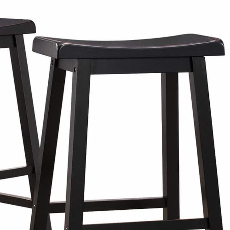 Salvador Saddle 29-inch Counter Height Backless Stools (Set of 2) by iNSPIRE Q Bold