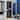 Barber Stations Beauty Salon Spa Equipment with 2 Drawers, 2 Storage Cabinet, 6 Hair Dryer Holders for Hair Styling - N/A