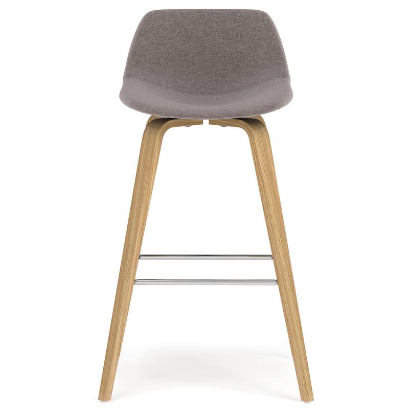 WYNDENHALL Cacey Mid Century Modern Bentwood Counter Height Stool (Set of 2) - 20.7'' x 21.1'' x 36.6