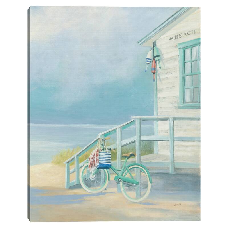 Morning Ride to the Beach by Julia Purinton Canvas Art Print