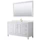 Option White / Giotto Quartz Top / Brushed Gold Hardware