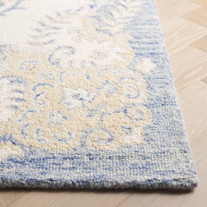 SAFAVIEH Handmade Ebony Gerta Modern & Contemporary Wool Rug