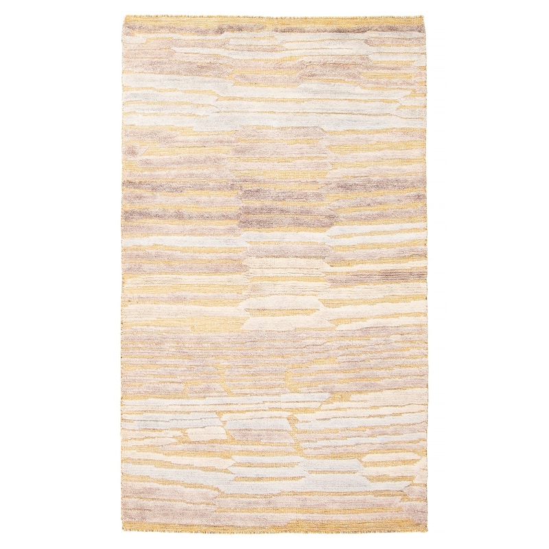 ECARPETGALLERY Hand-knotted Tangier Beige Wool Rug - 2'11 x 4'11 - Beige - 2'11 x 4'11