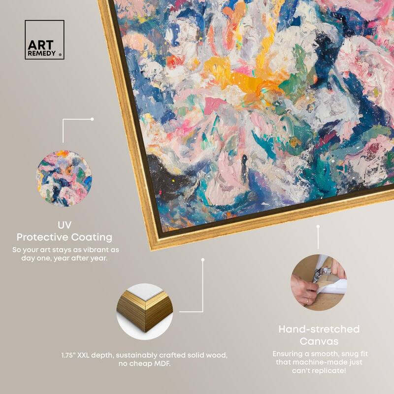 Pastel Riot II Canvas by Art Remedy
