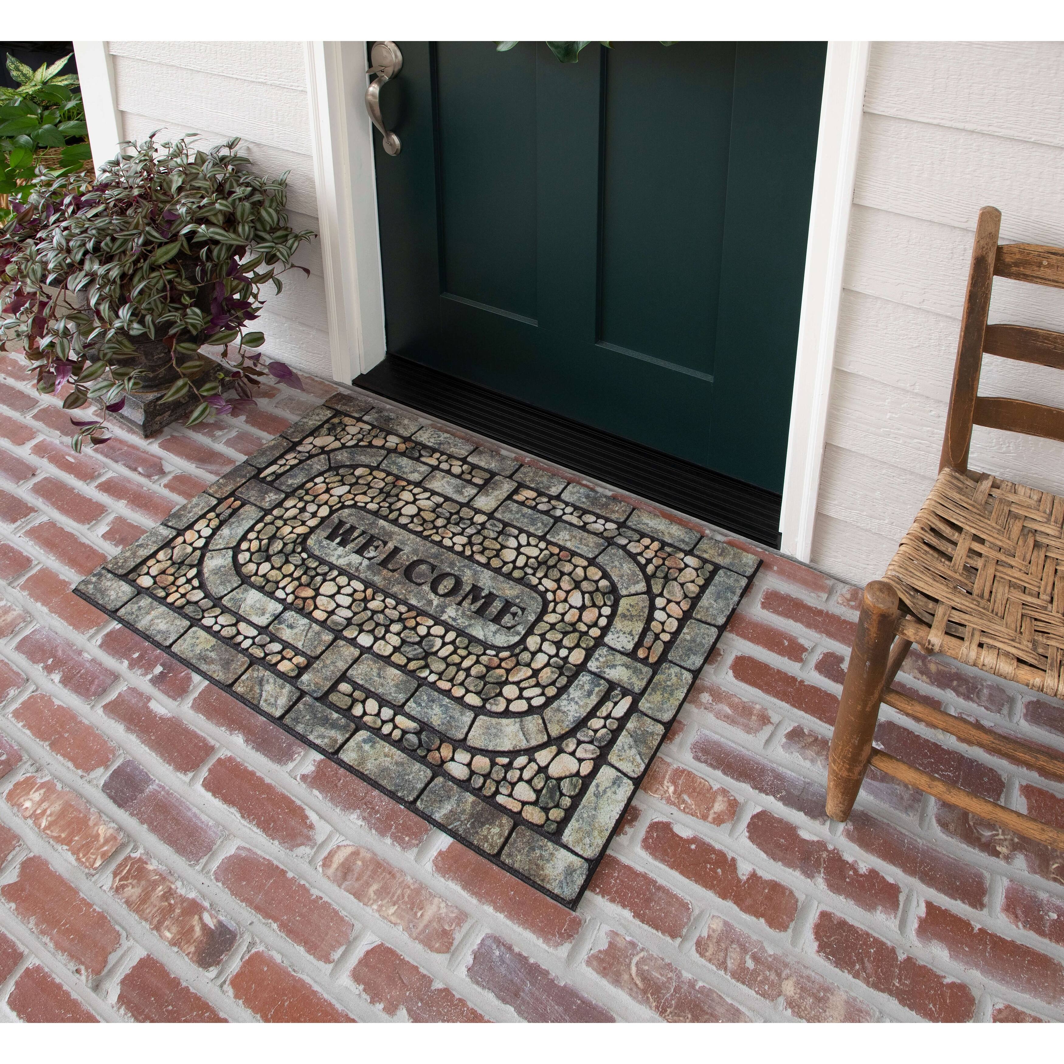 Mohawk Home Doorscapes Estate Mat Garden Pebbles Recycled