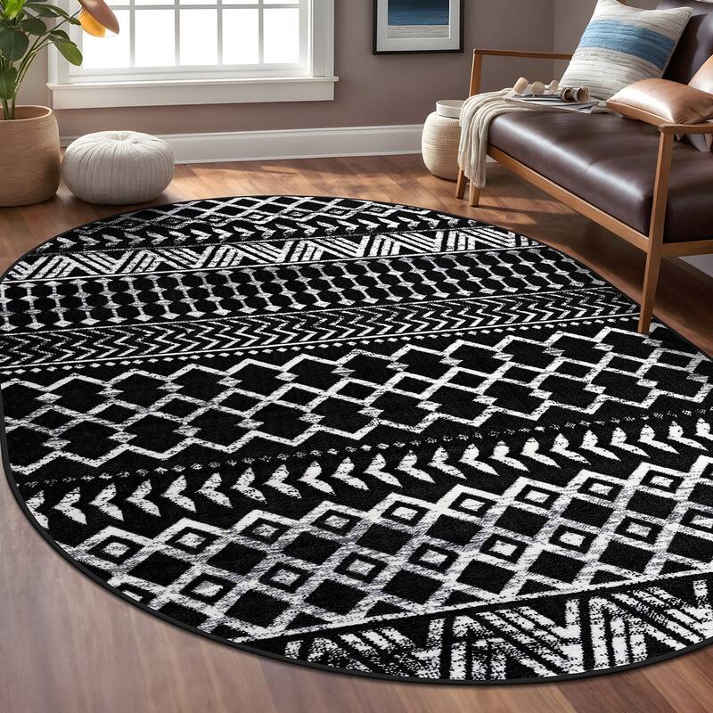 Beverly Rug Diamond Moroccan Bohemian Trellis Indoor Area Rug