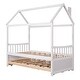 preview thumbnail 30 of 30, Full House Bed with Trundle and Storage Drawers, Ideal for Kids