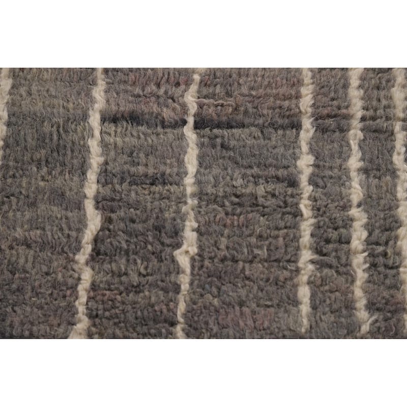Moroccan Style Area Rug Handmade Wool Carpet - 8'11" x 12'9"
