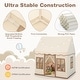 preview thumbnail 8 of 18, Toddler Large Playhouse with Star String Lights - 47.5" x 40" x 54" (L x W x H)