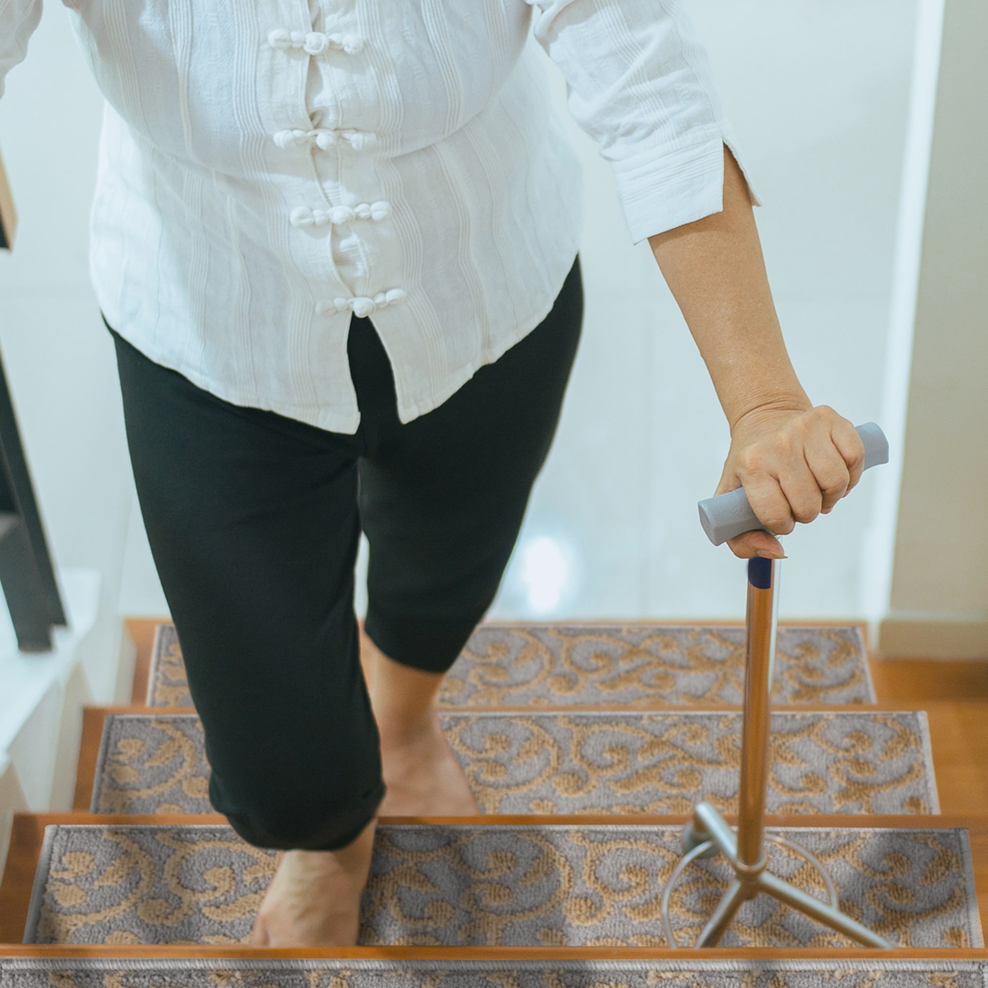SussexHome Leaves Pattern Stair Treads-image