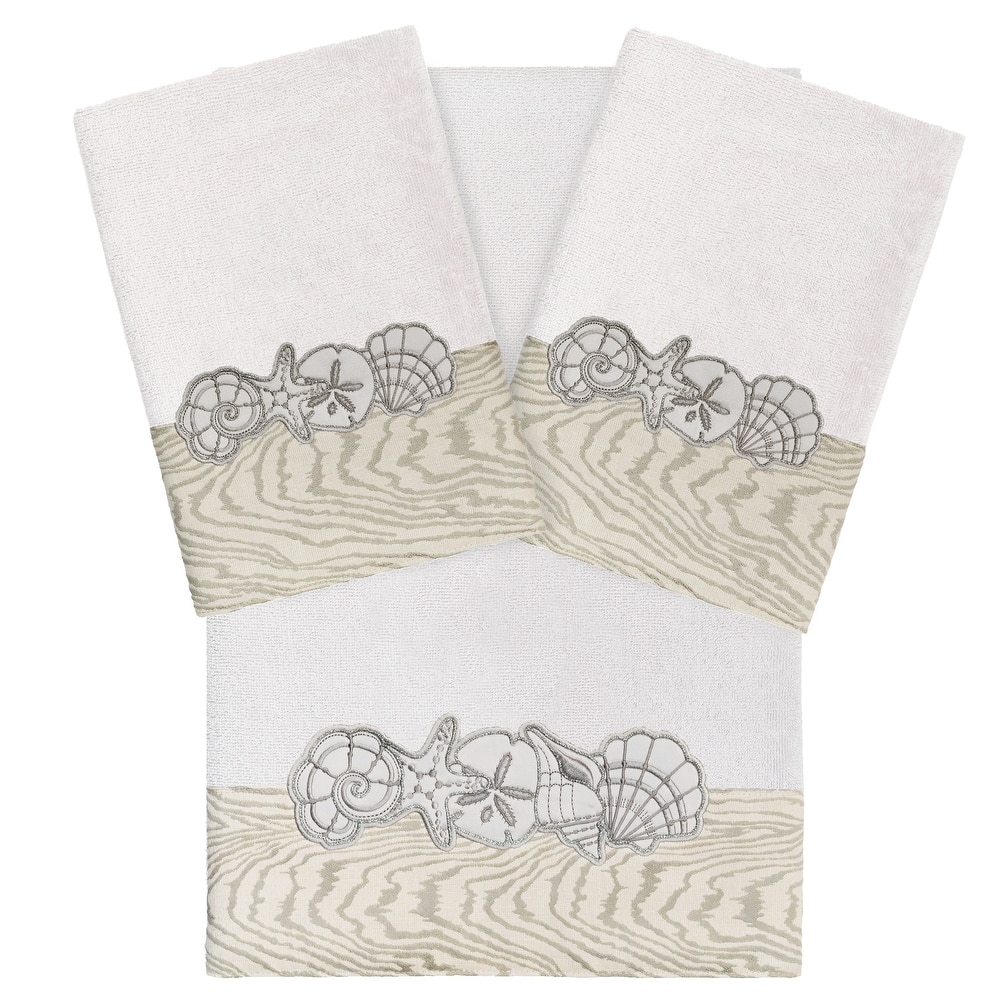 Authentic Hotel and Spa Turkish Cotton Shell Row 3PC Towel Set