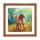 preview thumbnail 16 of 18, iCanvas "Zoe" by Iris Scott Walnut - 16x16x1