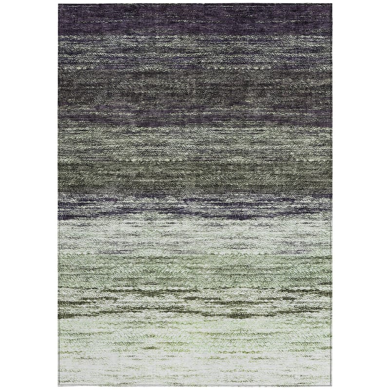 HomeRoots Ombre Transitional Rectangle Outdoor Rug
