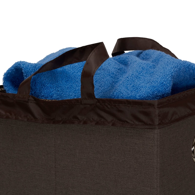 Household Essentials Laundry Hamper with Lid - 14.0"L x 14.0"W x 26.0"H