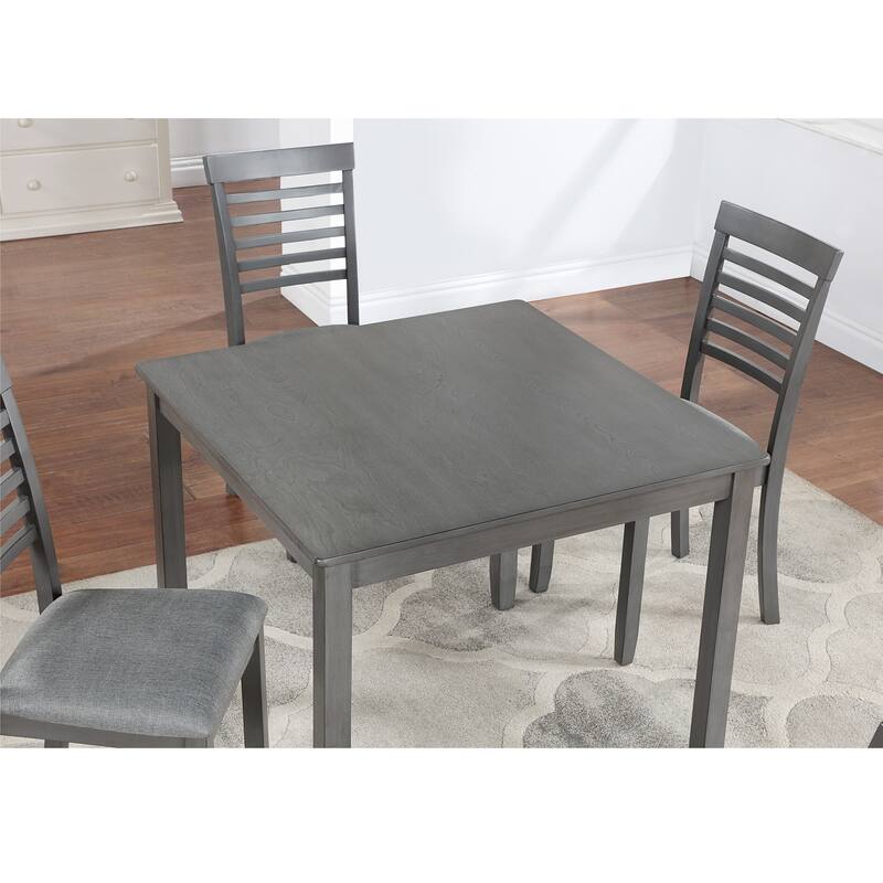 Wooden Dining Square Table, Kitchen Table for Small Space, 4 Person Dining Table