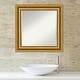preview thumbnail 24 of 35, Beveled Bathroom Wall Mirror - Parlor Gold Frame