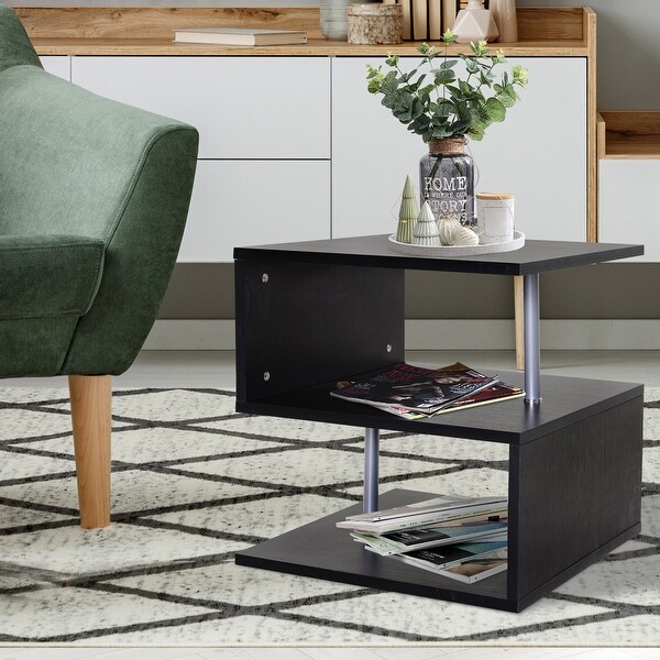 Homcom 20 Chic Designer S Shaped Multi Level Accent End Table Shelf With Steel Poles Black Overstock 17966901 Learn multiple level data sorting in excel. cad