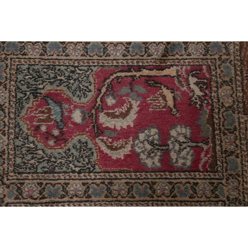 Vintage Anatolian Turkish Oriental Runner Rug Hand-knotted Wool Carpet - 3'0" x 8'8"