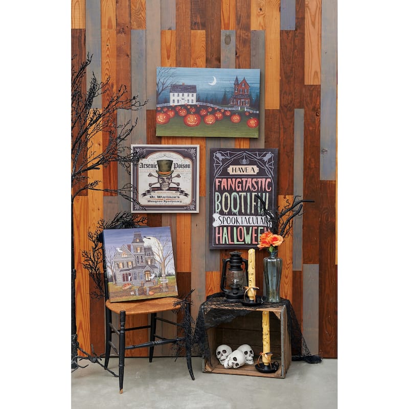 Haunted House Light-Up LED Wall Art