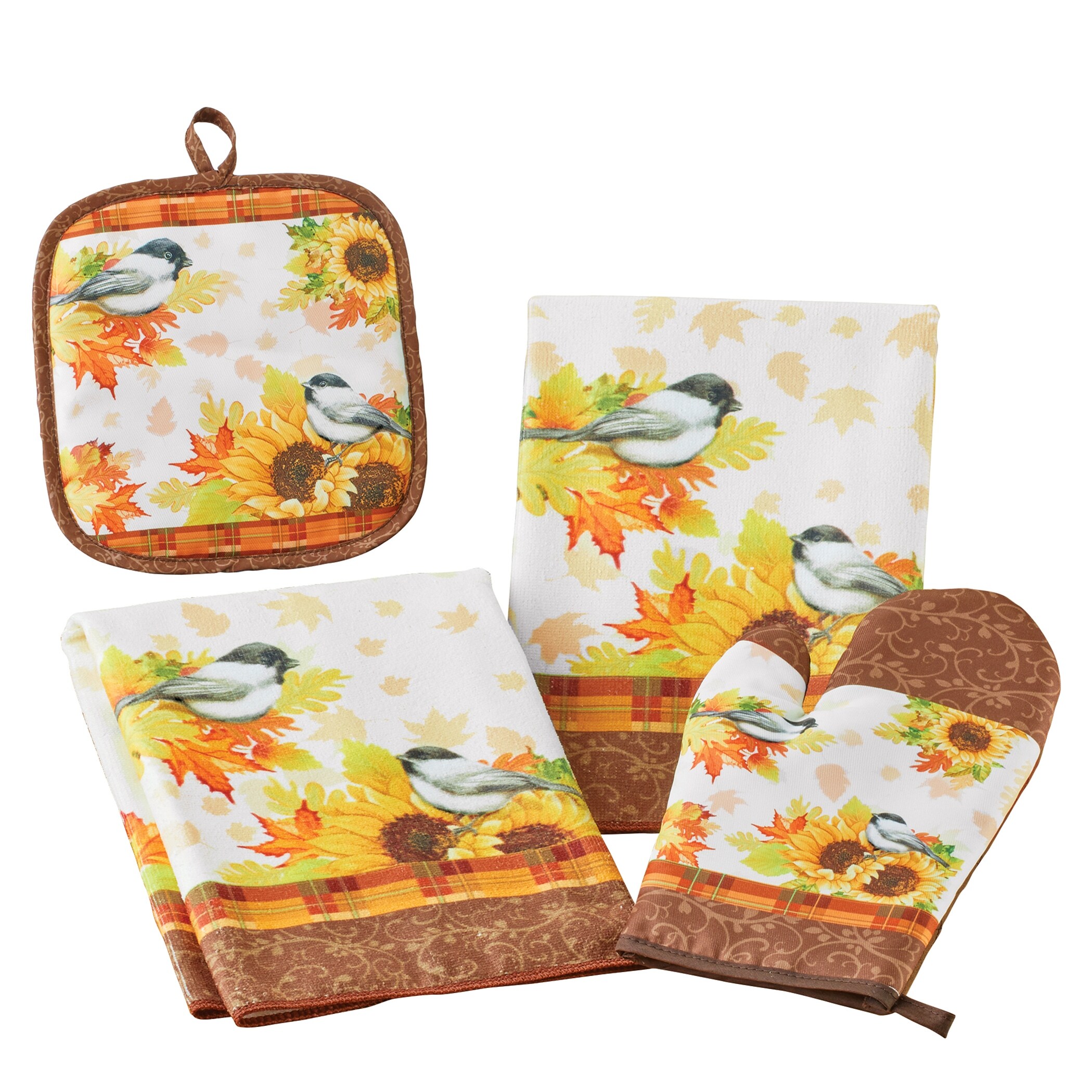 https://ak1.ostkcdn.com/images/products/is/images/direct/4759a0b01e7560d450f37424a93c478d442def03/Fall-Chickadee-and-Sunflower-4-Piece-Kitchen-Set.jpg