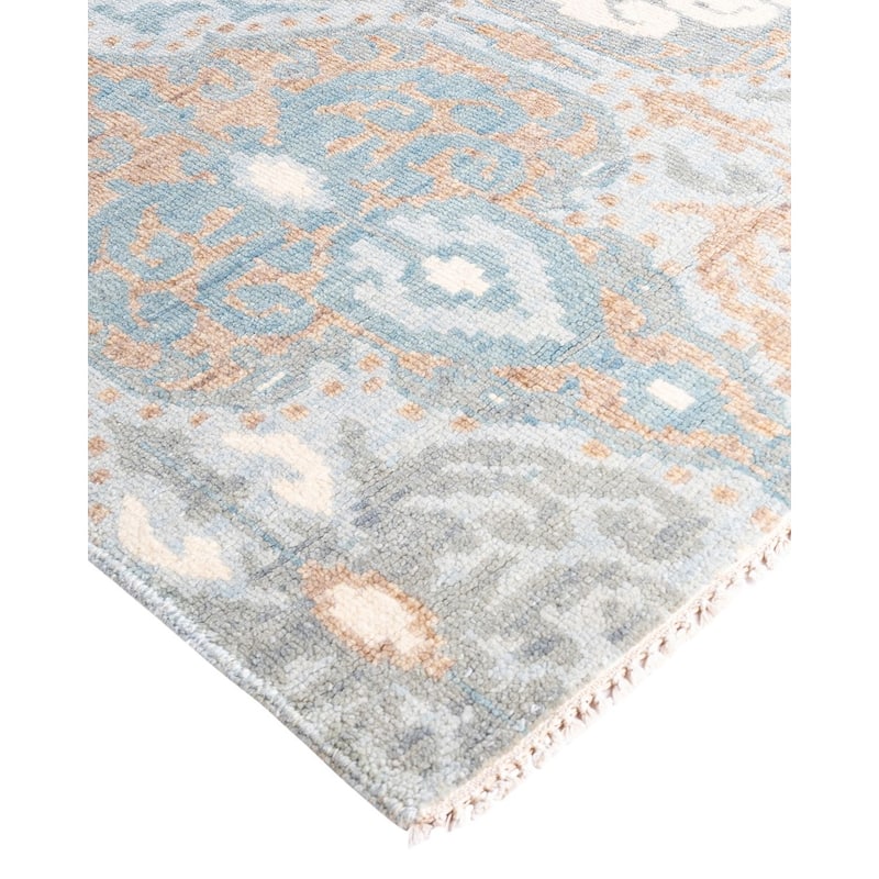 Modern One-of-a-Kind Handmade Area Rug - Gray, 8' 1" x 10' 4" - 8' 1" x 10' 4"