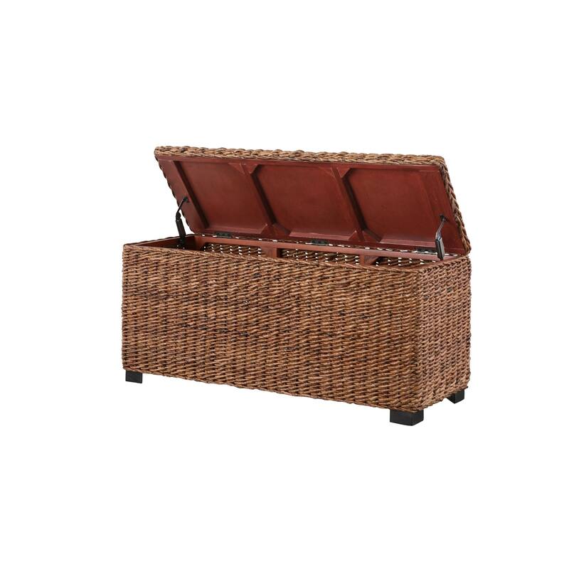 Caswell Woven Banana Leaf Storage Trunk