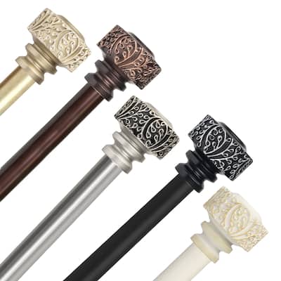 InStyleDesign Verbena 1 inch Diameter Adjustable Curtain Rod