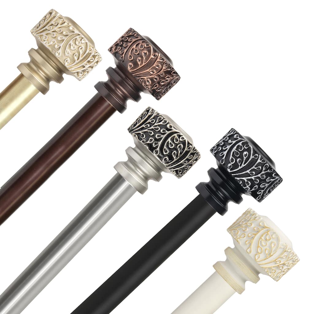InStyleDesign Verbena 1 inch Diameter Adjustable Curtain Rod