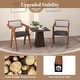 preview thumbnail 9 of 8, Costway Modern Accent Chairs Set of 2/4 with Leathaire Seat Cushions &