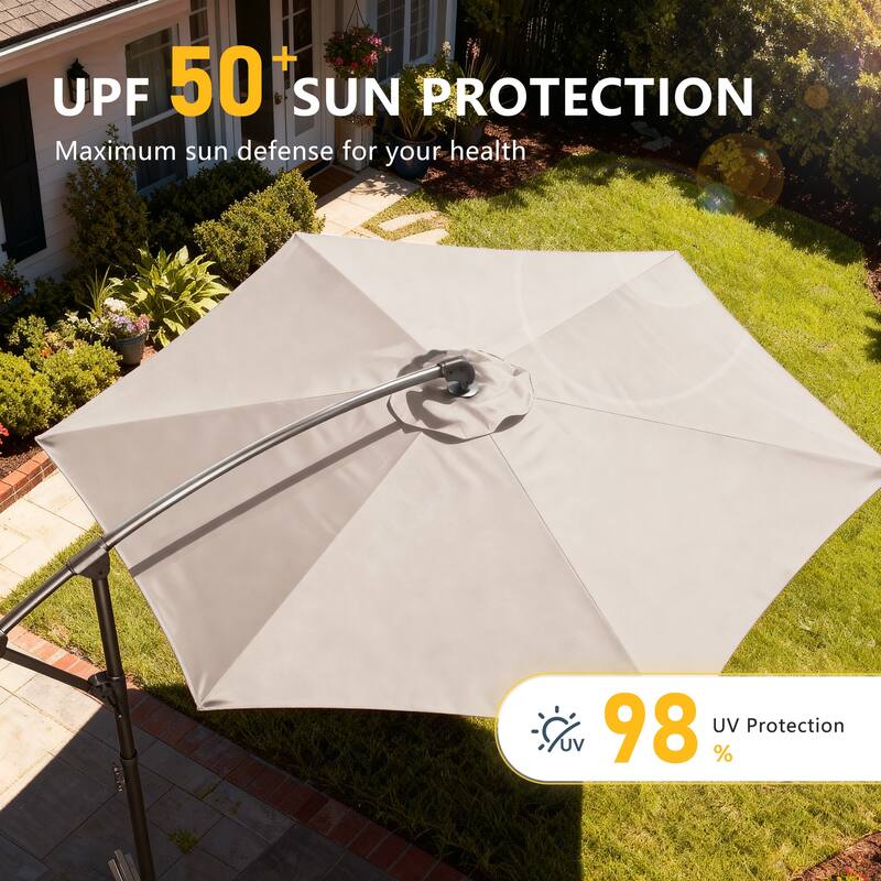 Outdoor 10FT Patio Offset umbrella for Garden