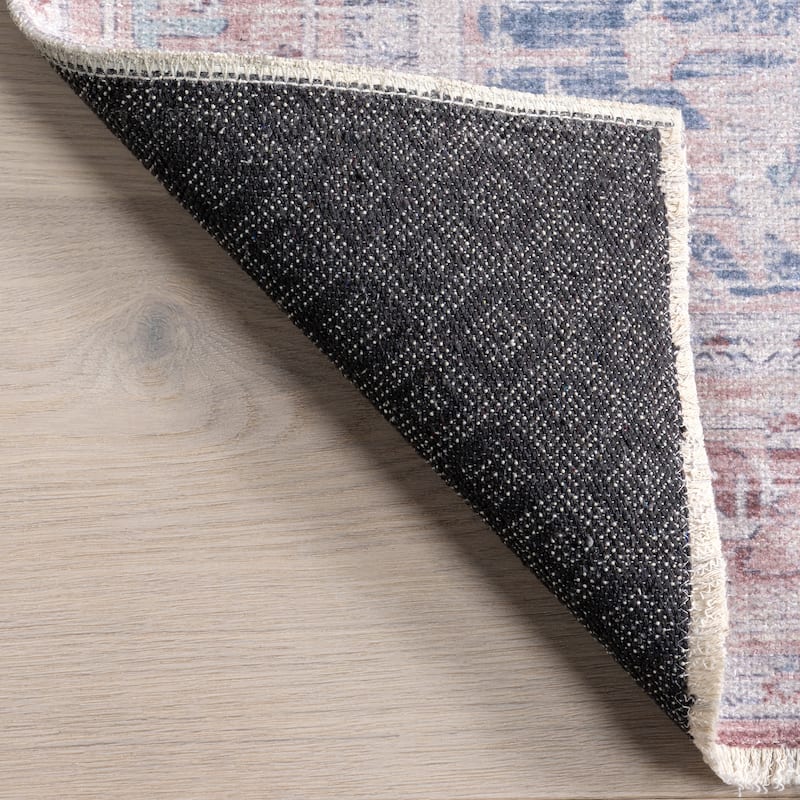 Nuloom Madilyn SpinClean Medallion Machine Washable Area Rug