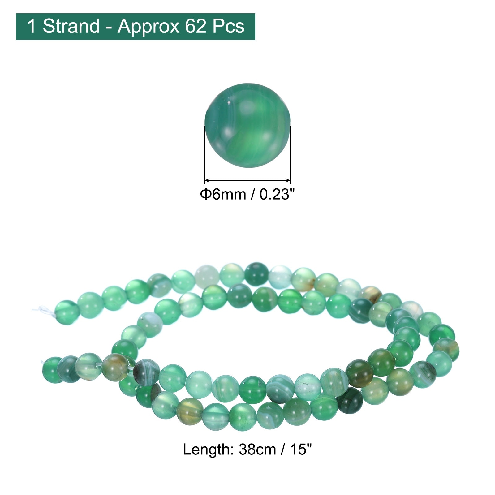 Natural Gemstone Beads, Smooth Round Loose Beads for Bracelet Jewelry Making DIY