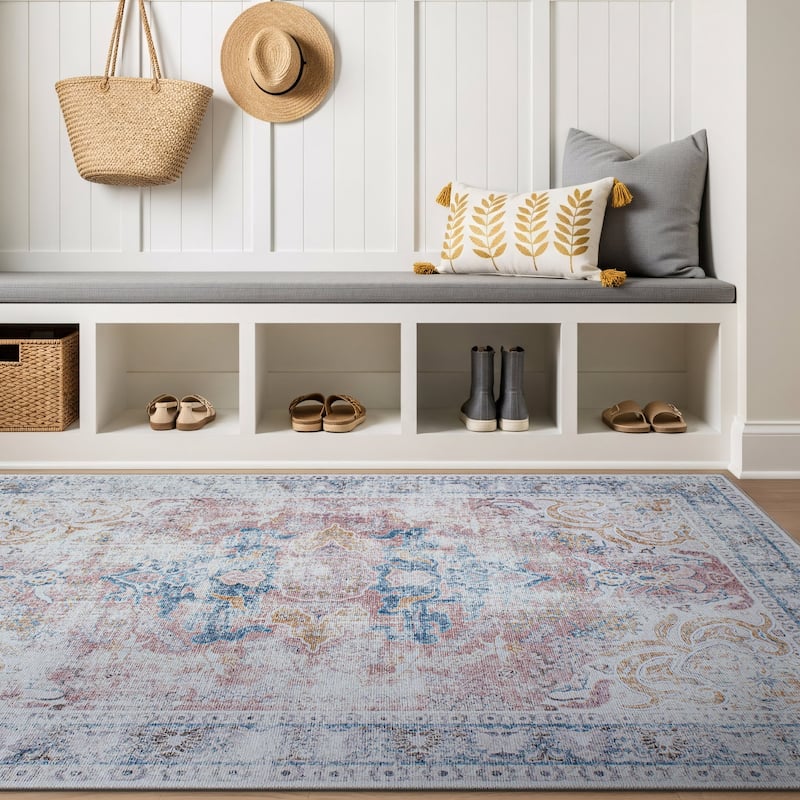 World Rug Gallery Bohemian Oriental Washable Area Rug