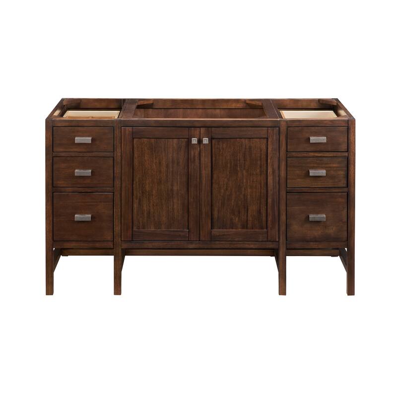 James Martin Vanities Addison 60" Single Vanity, Mid Century Acacia - Base Only - No Top