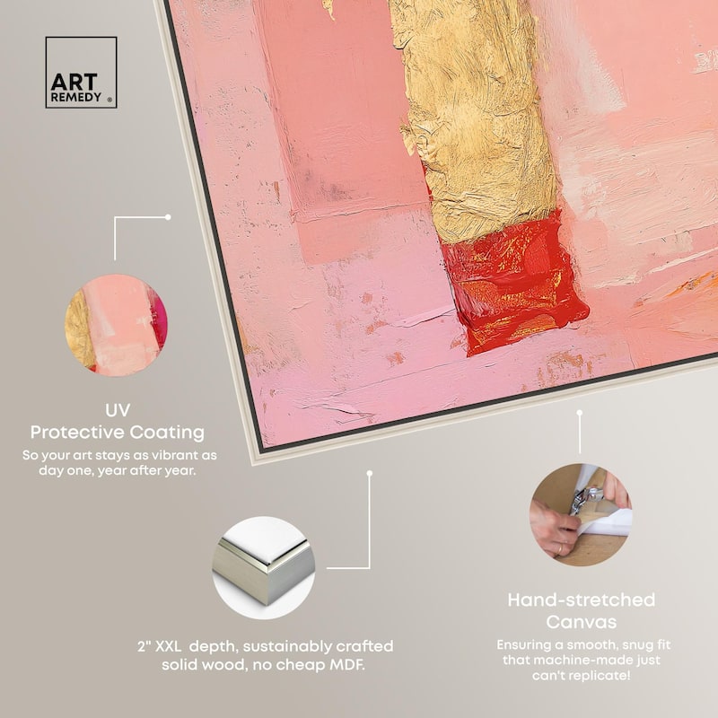 Petal Patchwork I Canvas Set of 2 by Art Remedy