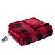 preview thumbnail 4 of 8, True North by Sleep Philosophy Lucas Oversized Printed Heated Plush Throw