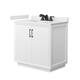 Option White / White Quartz Top / Matte Black Hardware