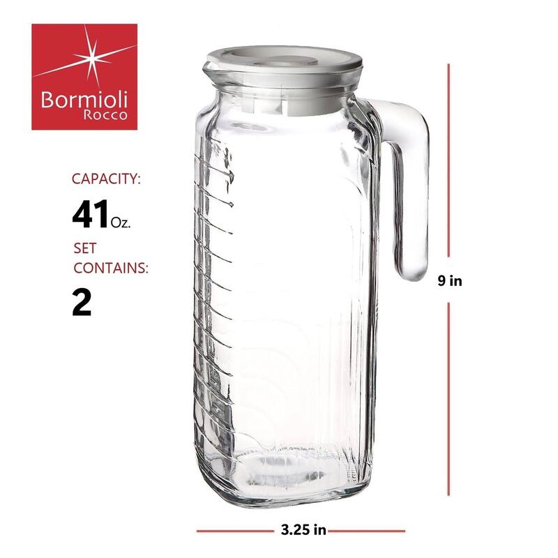 Bormioli Rocco Set of 2 Gelo Jugs