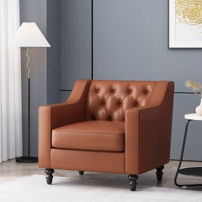 Furman Tufted Club Chair by Christopher Knight Home