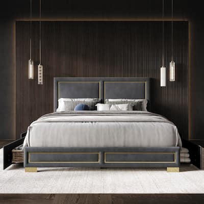 Jasper Upholstered Storage Platform Bed