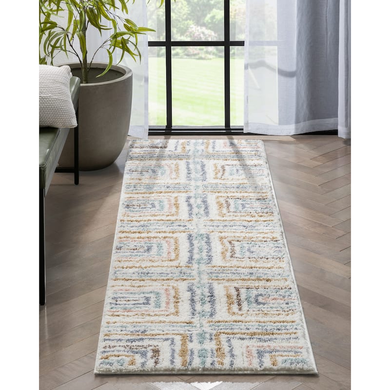 Well Woven Delia Evander Modern Stripes Area Rug