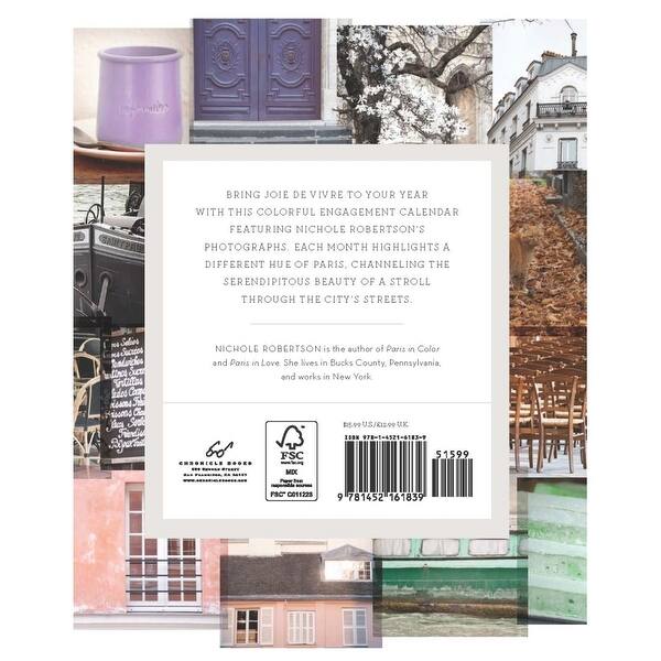 Shop Paris In Color Engagement Calendar France By Chronicle Books