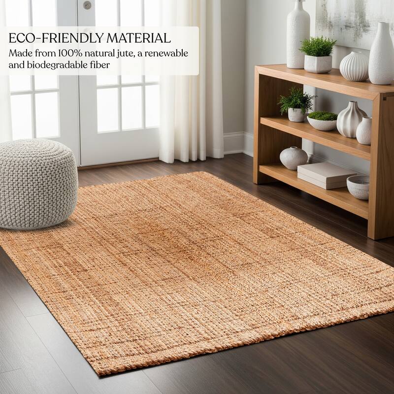 Delara Handwoven Boucle Area Rug, 100% Natural Texture & Lasting Durability for Modern High-Traffic Areas like Living Rooms